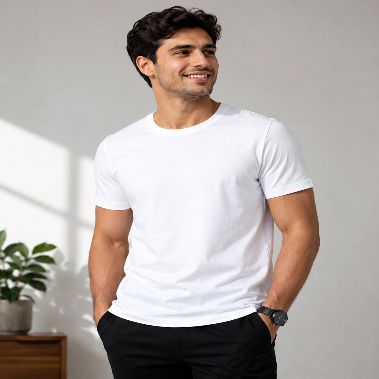 Plain White T-Shirt for Everyday Comfort